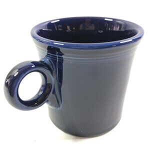 Cobalt Blue Fiestaware Ring Handled Coffee Mug Cup